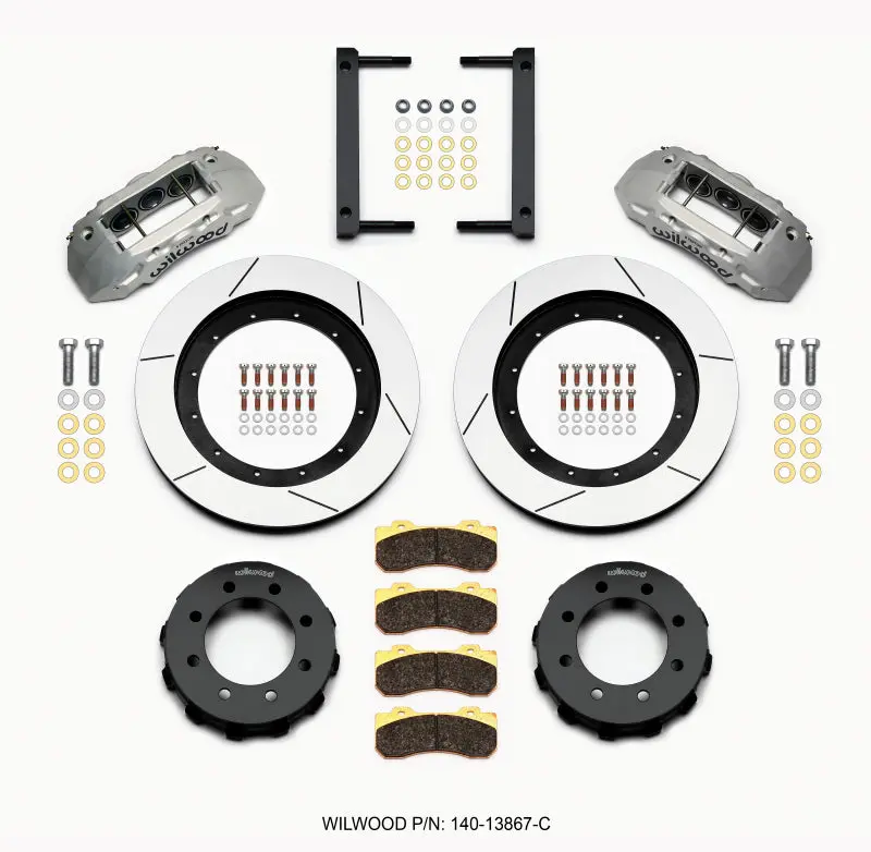 Wilwood Tx6r Front Kit 16.00In Clear Ano 2005-2012 Ford F250/F350 4Wd 1