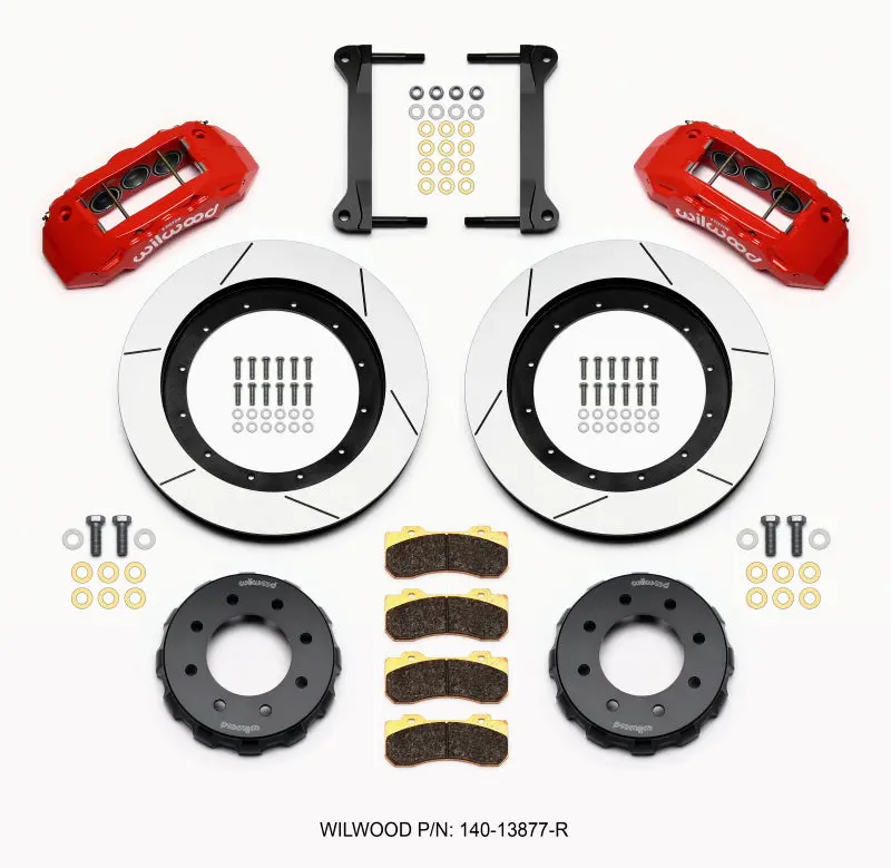 Wilwood Tx6r Front Kit 16.00In Red 1999-2010 Gm H2 Truck/Suv 2500 1
