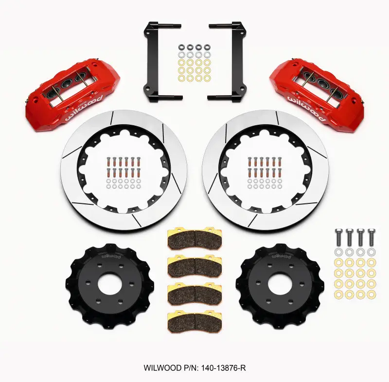 Wilwood Tx6r Front Kit 16.00In Red 1999-2014 Gm Truck/Suv 1500 1