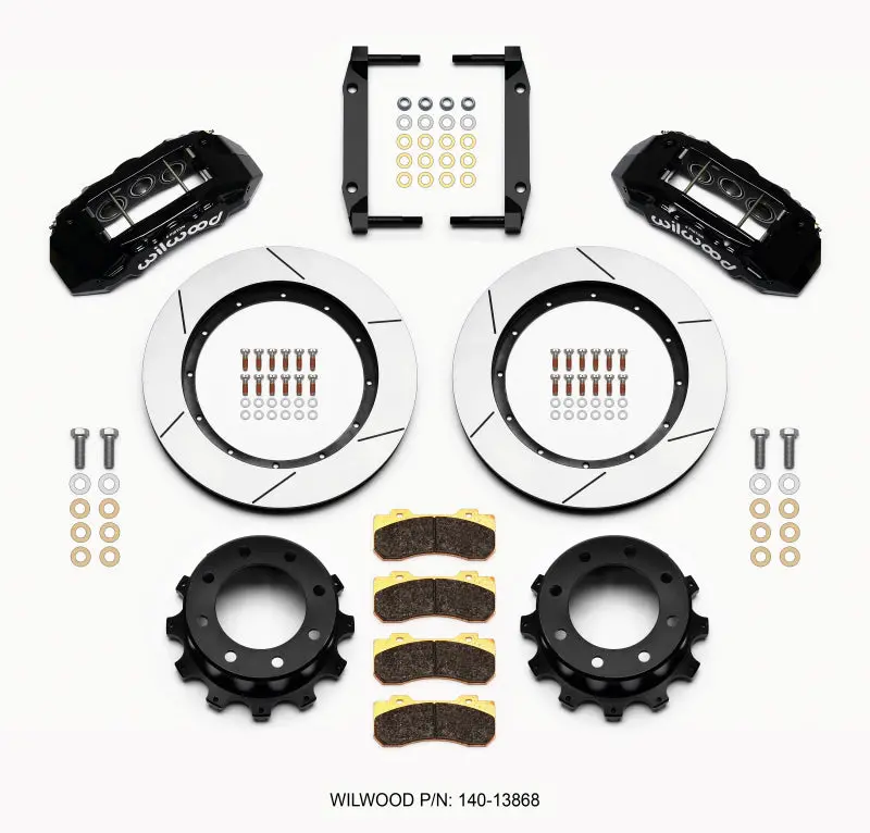 Wilwood Tx6r Rear Kit 15.50In Black 2005-2012 Ford F250/F350 4Wd 1