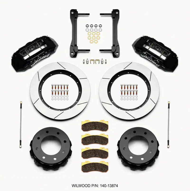 Wilwood Tx6r Rear Kit 15.50In Black 2011-2015 Gm Truck/Suv 2500 1