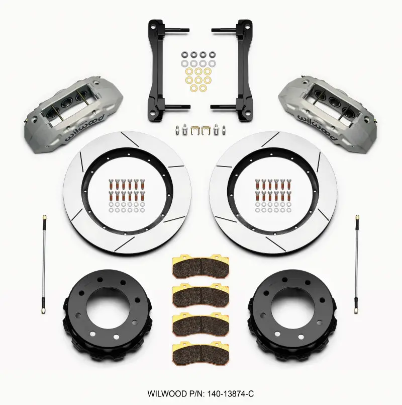 Wilwood Tx6r Rear Kit 15.50In Clear Ano 2011-2015 Gm Truck/Suv 2500 1