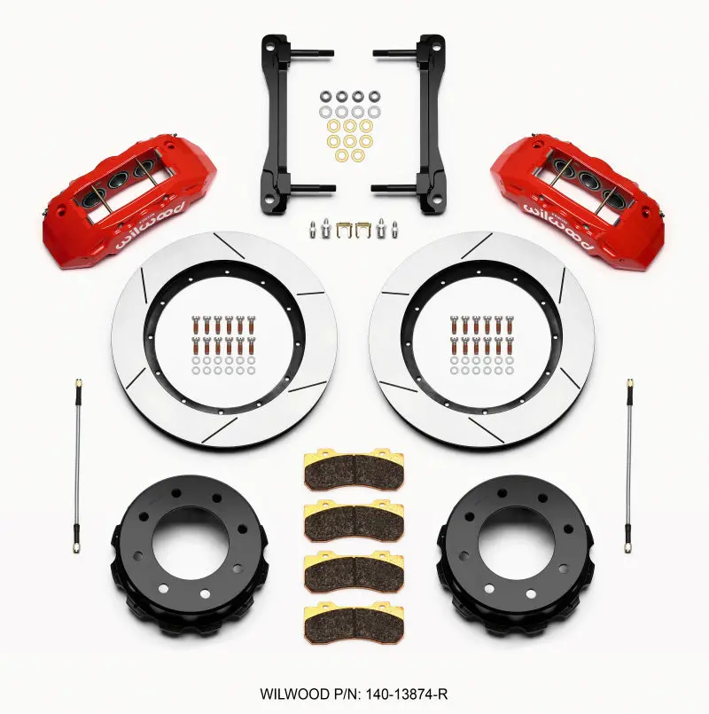 Wilwood Tx6r Rear Kit 15.50In Red 2011-2015 Gm Truck/Suv 2500 1