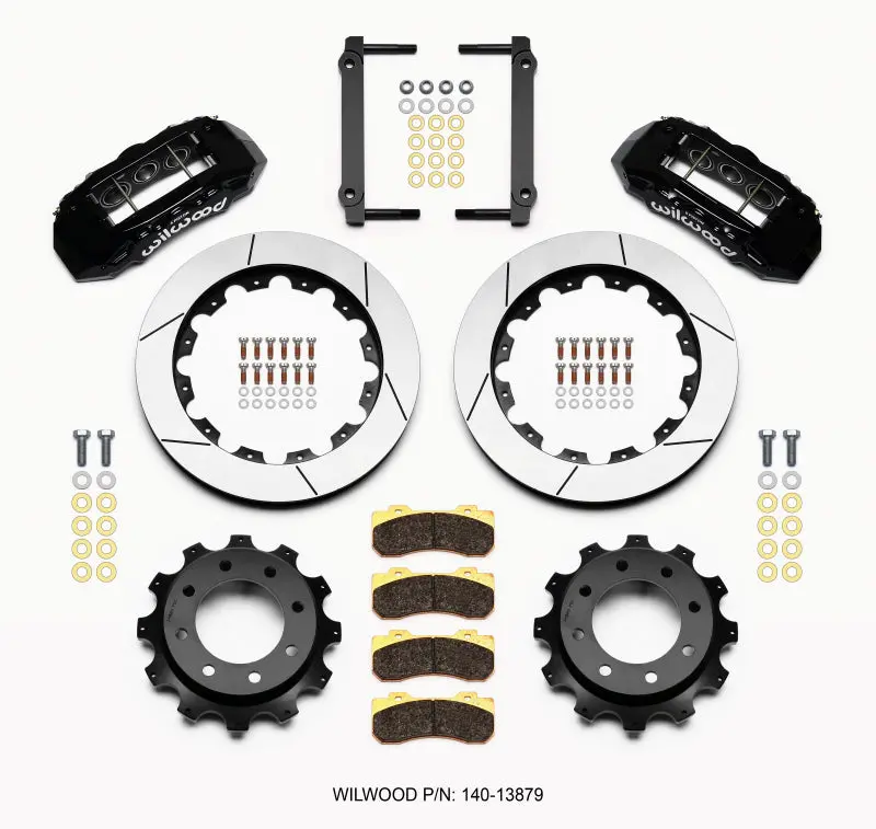 Wilwood Tx6r Rear Kit 16.00In Black 1999-2010 Gm Trk 2500 Hd 4.84 Cntr 1