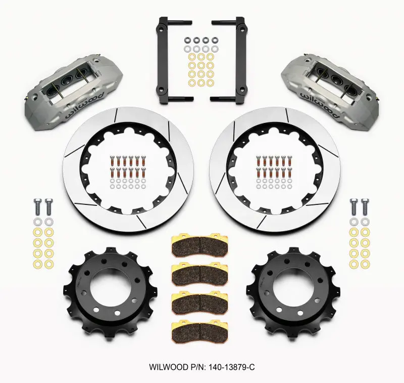 Wilwood Tx6r Rear Kit 16.00In Clear Ano 1999-2010 Gm Trk 2500 Hd 4.84 Cntr 1