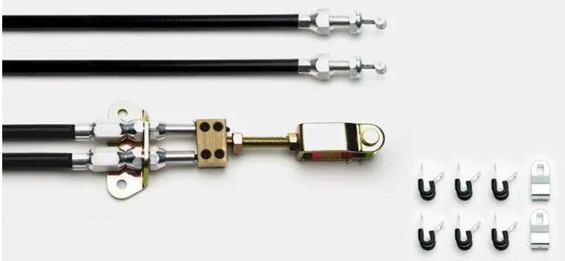 Wilwood Universal Parking Brake Cable Kit Disc/Drum Combination Parking Brake & Mc4 W/ Clevis 1
