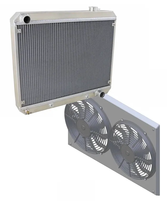 Wizard Cooling Radiator / Fans - 63-66 C10 / 63-66 Suv 1