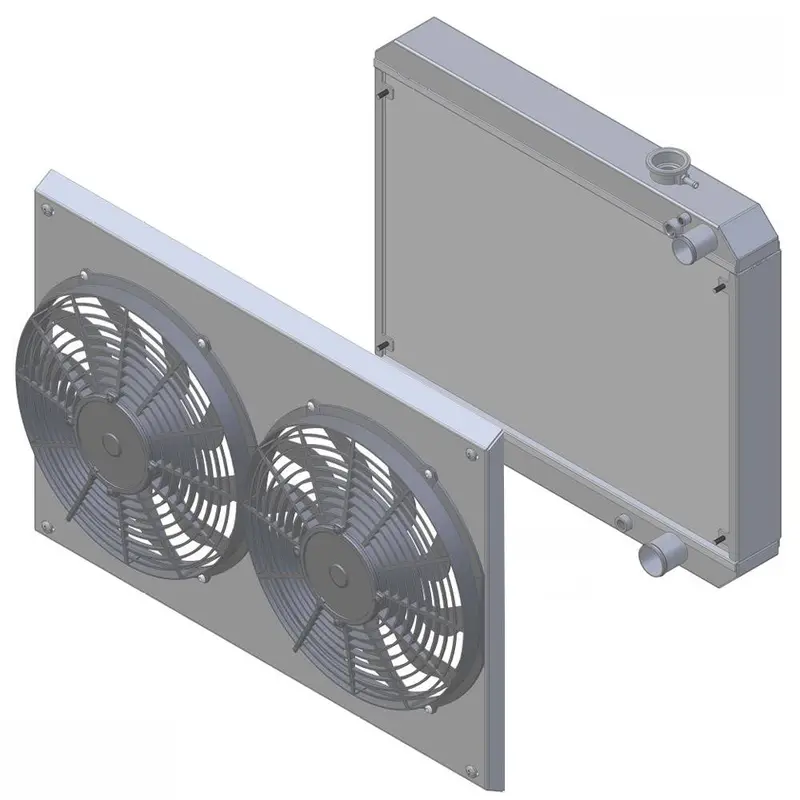 Wizard Cooling Radiator / Fans, Ls Swap - 63-66 C10 / 63-66 Suv 1