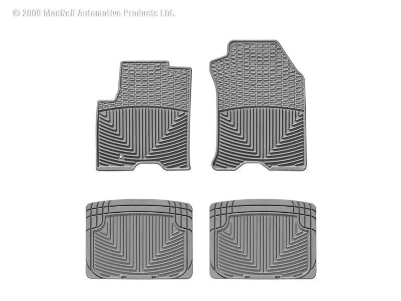 Wt Rubber Mats - Rear - Grey 1