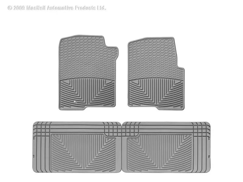 Wt Rubber Mats - Rear - Grey 1