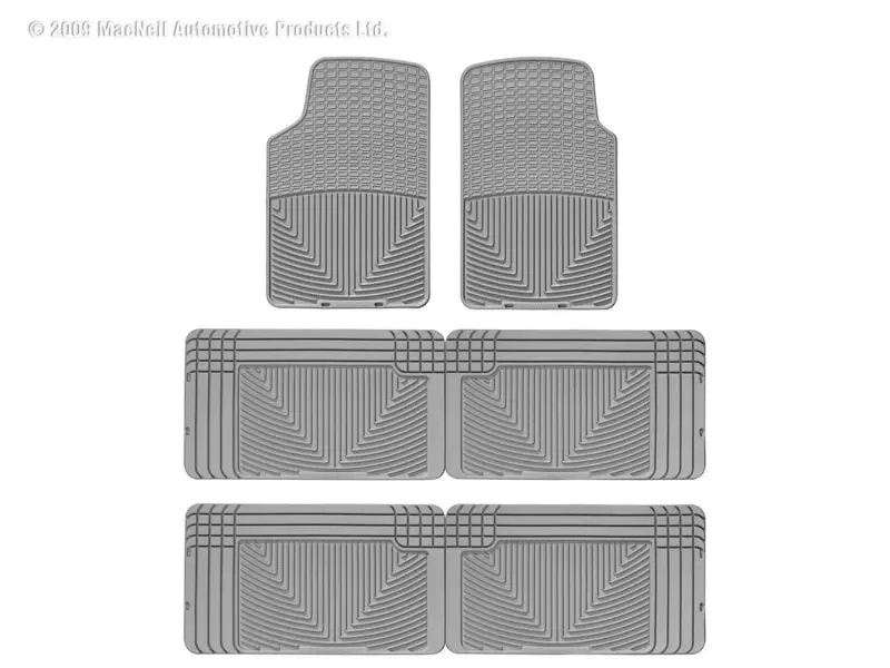 Wt Rubber Mats - Rear - Grey 1