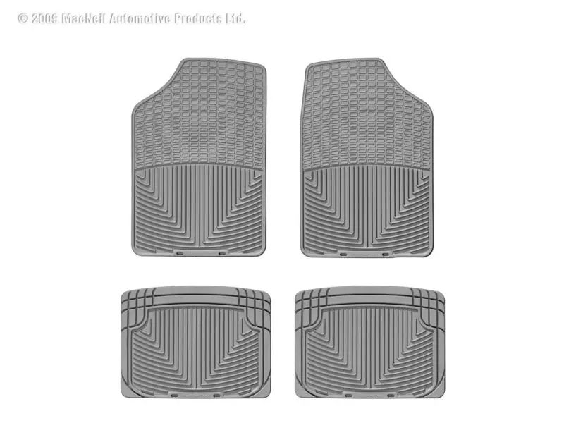 Wt Rubber Mats - Rear - Grey 1