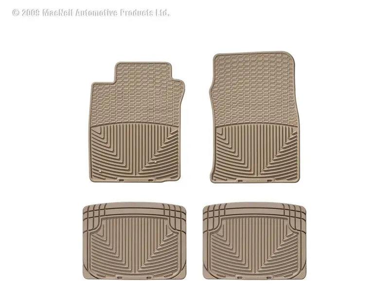 Wt Rubber Mats - Rear - Tan 1