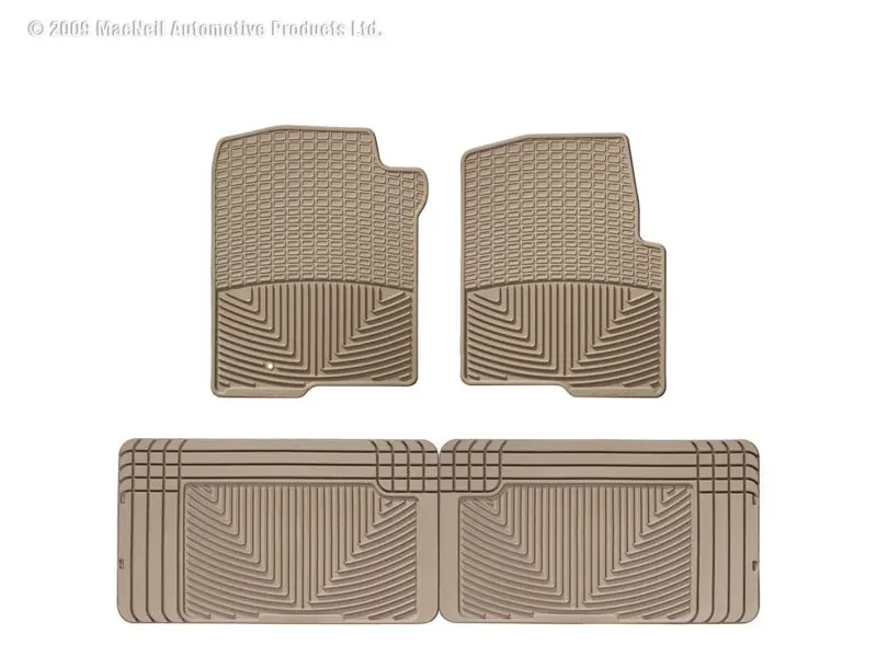 Wt Rubber Mats - Rear - Tan 1