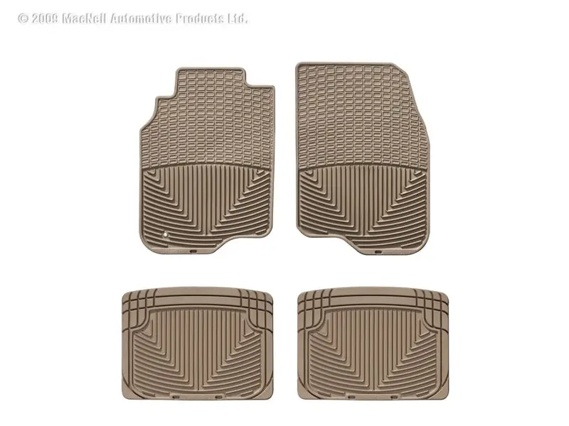 Wt Rubber Mats - Rear - Tan 2