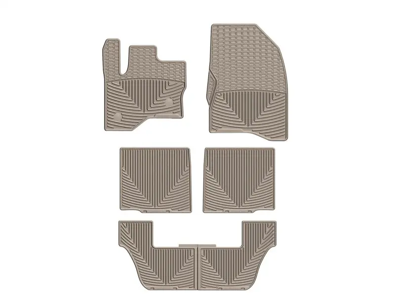 Wt Rubber Mats - Rear - Tan 2