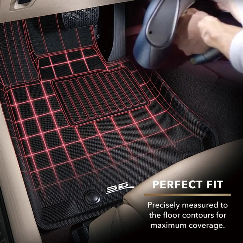 3D Maxpider Black All-Weather Floor Mat – First Row Fit For 2020 Hyundai Palisade Kagu 2