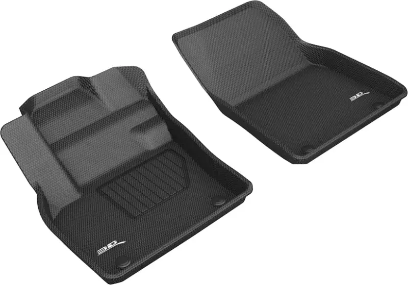 3D Maxpider Kagu-Series Floor Mats – First-Row, Black, Designed For 2019–2020 Volvo Xc40 1