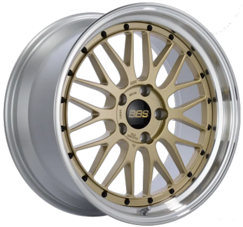 Bbs Lm Forged Alloy Wheel — 18×8, 5×108 Bolt Pattern, Et35 Offset, 67.1Mm Centerbore, Gold Finish 1