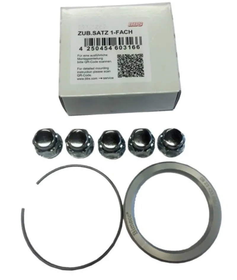 Bbs Pfs Hub-Centric Fitment Kit For Dodge/Chrysler – Includes 82Mm Od / 71.4Mm Id Spacer Ring, Clip, And Lug Nuts 1