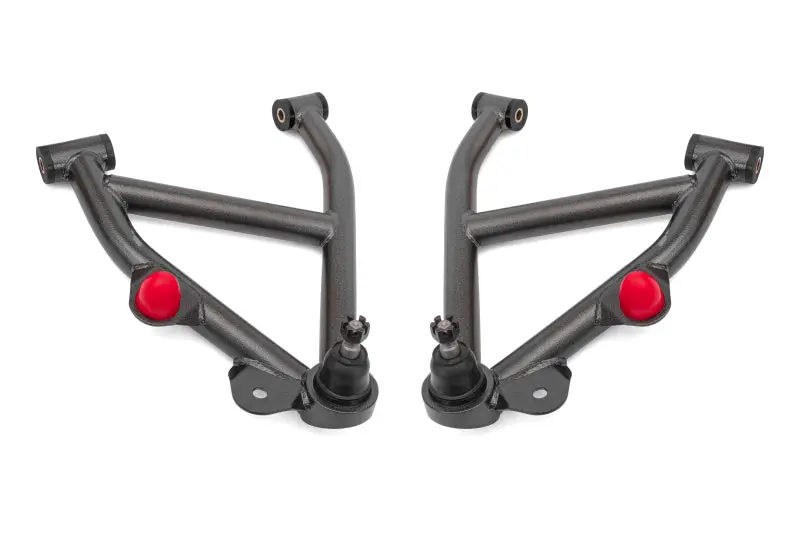 Bmr Lower A-Arms For 1982–1992 Gm F-Body – Dom Steel Construction With Delrin Bushings And Coilover Compatibility (Black Hammertone Finish) 1