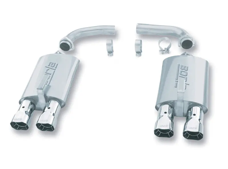 Borla Rear Exhaust Section For 1984–1991 Chevrolet Corvette C4 – 5.7L V8, Dual 2.5″ Mandrel-Bent System With Catalytic Converter 1