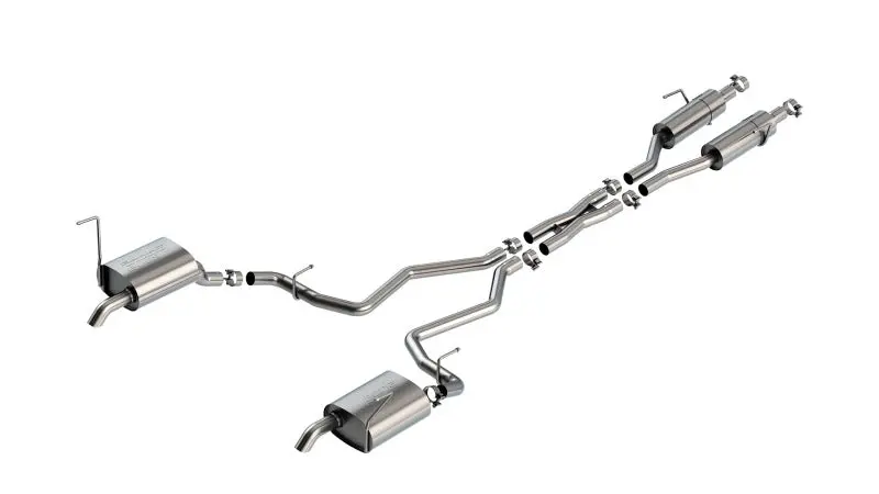 Borla S-Type Cat-Back Exhaust System With Turndown Tips For 2021–2023 Jeep Grand Cherokee L 1