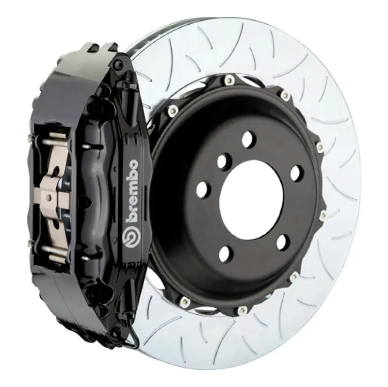 Brembo 01-06 M3 (E46) Front Gt Bbk 4 Piston Cast 2Pc 355X32 2Pc Rotor Slotted Type3-Black 1