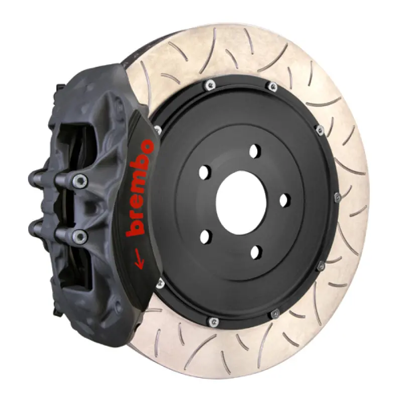 Brembo Forged 6-Piston Front Brake Kit For 2001–2004 Porsche 996 Carrera 4S – 380Mm Two-Piece Rotors With T3 Black Coating 1