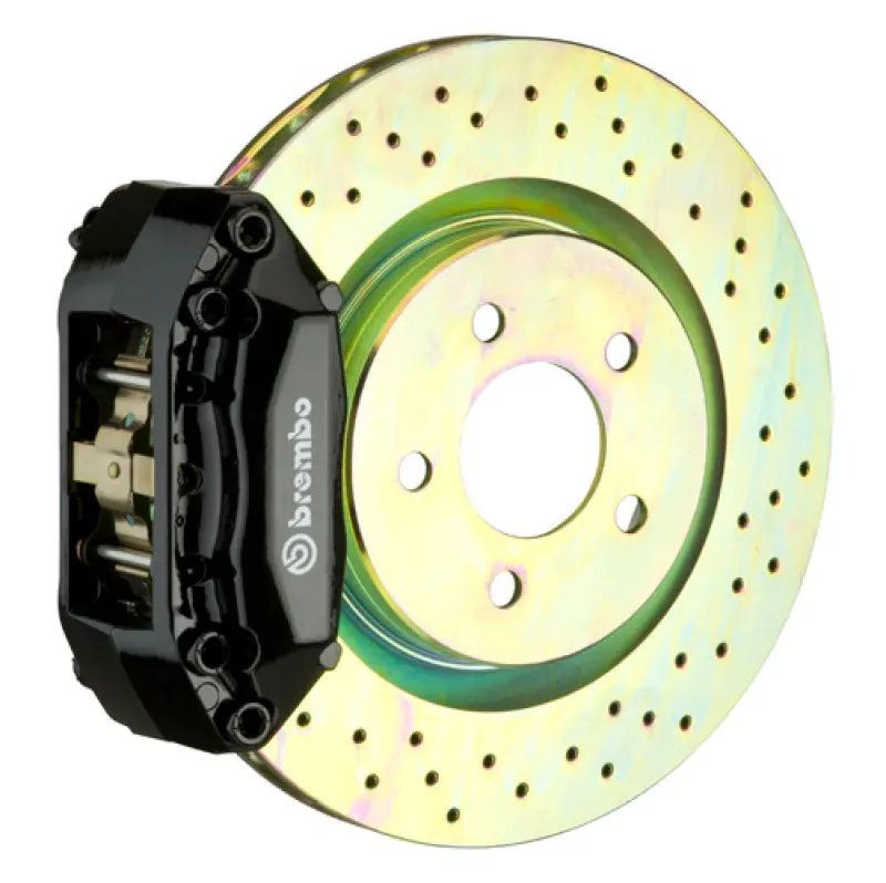 Brembo Gt Big Brake Kit For 2005–2010 Vw Jetta Mk5 – Front, 4-Piston Calipers, Drilled 330X28 Rotors 1