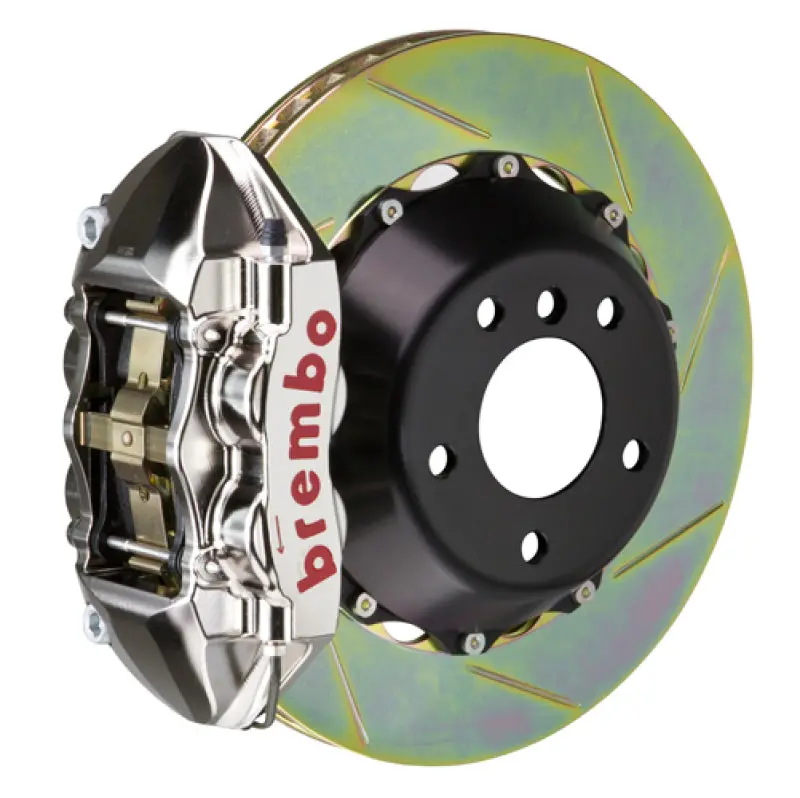 Brembo Gtr-Style Rear Big Brake Kit For 1990–1996 Nissan 300Zx – Slotted 345X28Mm Two-Piece Rotors & Nickel-Plated 4-Piston Calipers 1