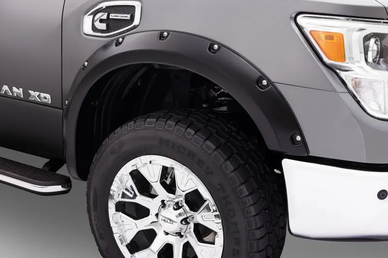 Bushwacker Pocket-Style Fender Flares For 2016–2018 Nissan Titan Xd (4-Piece, 78″ Bed) – Matte Black 1