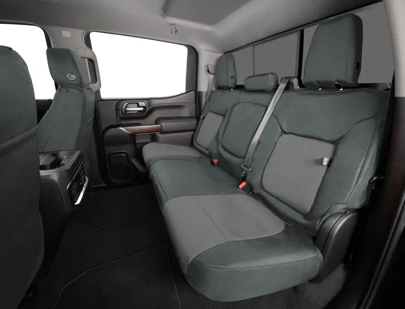 Covercraft Endura Precisionfit Third-Row Seat Covers For 2017–2024 Nissan Armada – Charcoal & Silver Dual-Tone 1