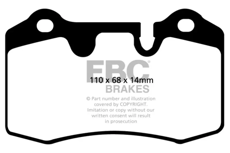 Ebc Bluestuff Rear Brake Pads For 2004–2012 Aston Martin Db9 (5.9L V12) 1