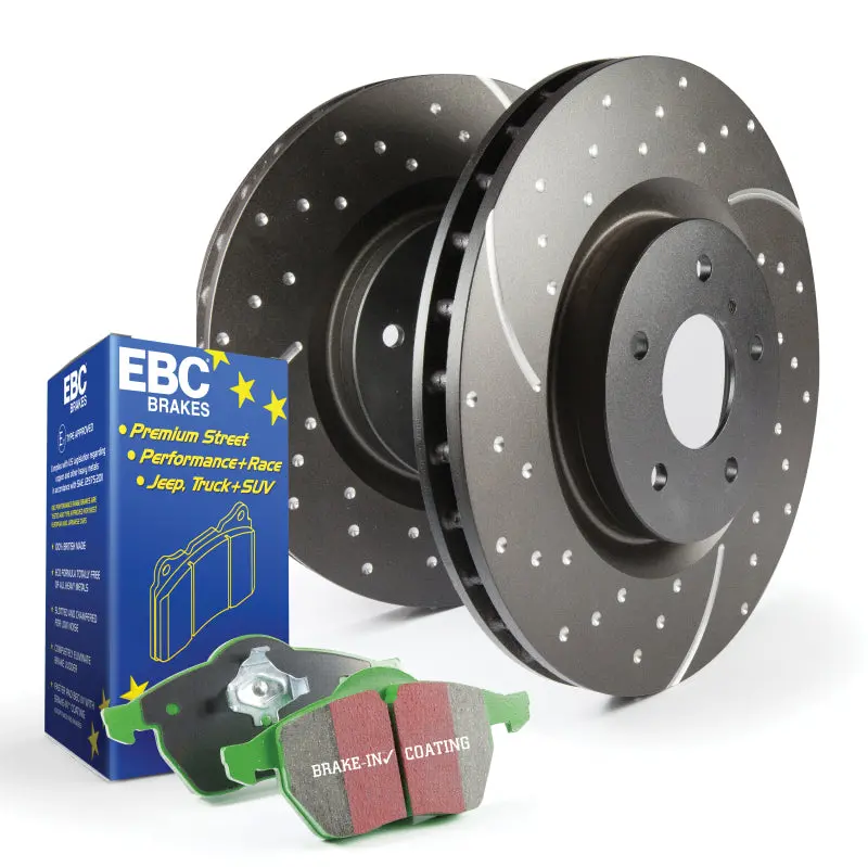 Ebc Greenstuff Brake Pad & Gd Slotted Rotor Kit – S10 Platform 1