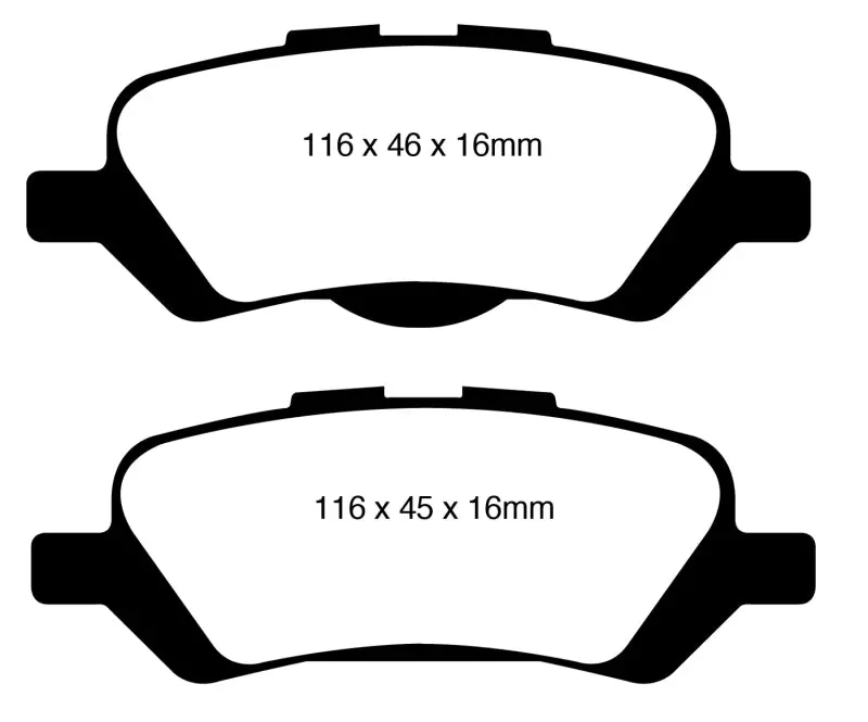 Ebc Redstuff Rear Brake Pads – High-Performance Compound For 2008+ Toyota Venza 2.7L 1