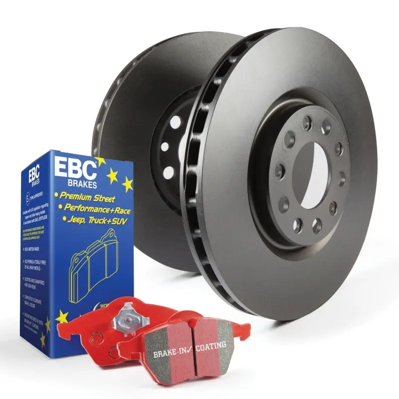 Ebc S12 Performance Brake Kit – Redstuff Pads + Rk Drilled & Slotted Rotors 1