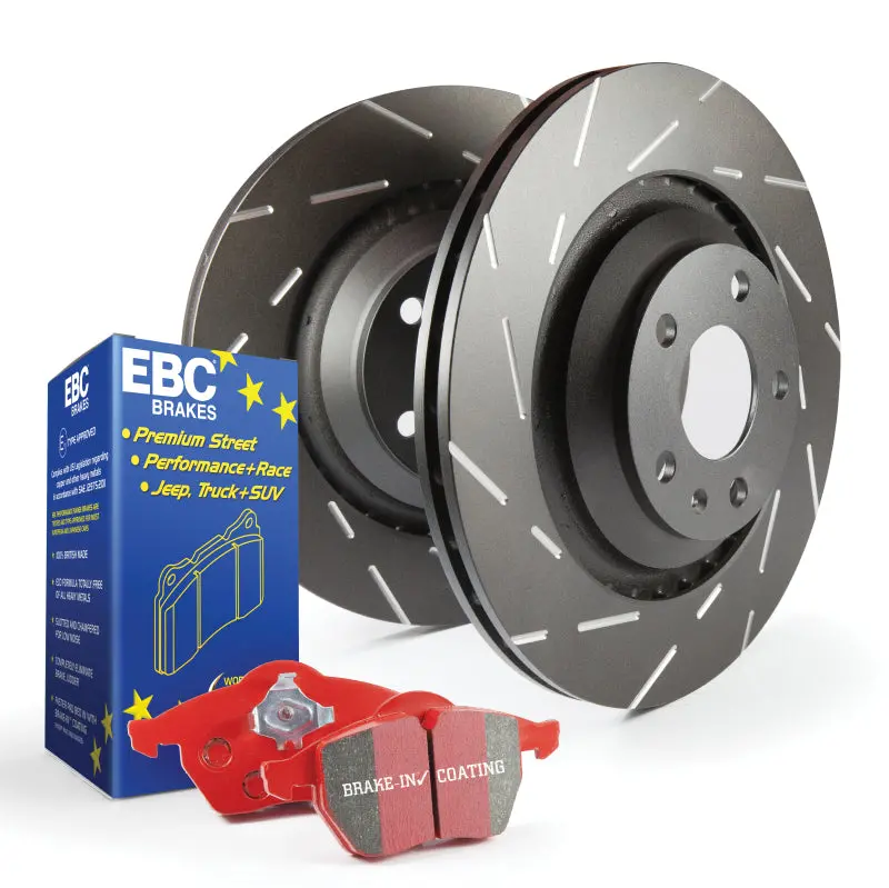 Ebc S4 High-Performance Brake Kit – Redstuff Pads & Usr Drilled/Slotted Rotors 1