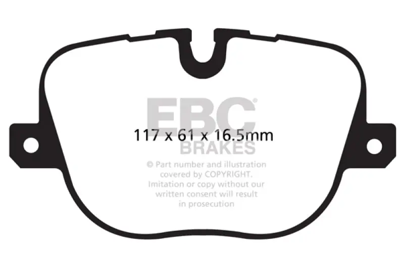 Ebc Yellowstuff Rear Brake Pads For 2010–2012 Land Rover Range Rover 5.0L Supercharged 1