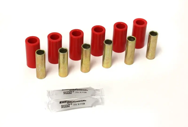 Energy Suspension Cj Spring Bushing Kit – Front Or Rear, Red Polyurethane 1