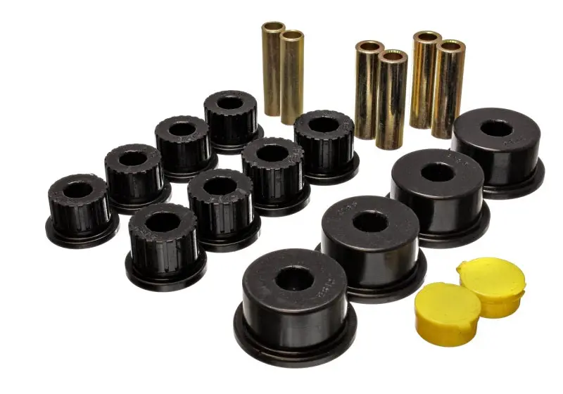 Energy Suspension Rear Leaf Spring Bushing Kit – Black Polyurethane, Fits 1994–2002 Dodge Ram 1