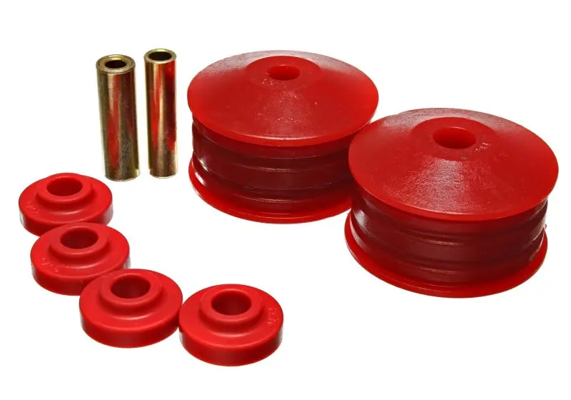 Energy Suspension Red Motor Mount Inserts For 2000–2004 Mitsubishi Eclipse Fwd V6 Models (2-Piece Torque Mount Kit) 1