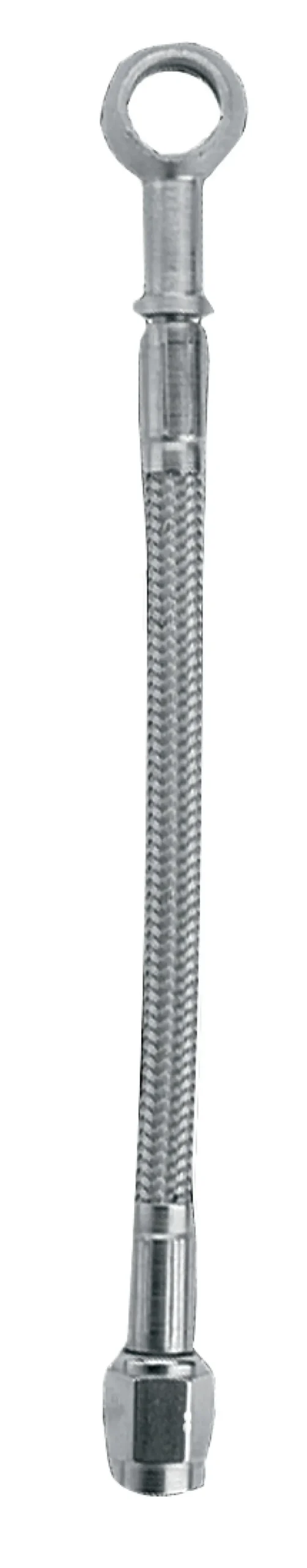 Fragola -3An Clear Braided Hose – Straight Fitting, 3/8" Id, 20" Length With Bjo Ends 1