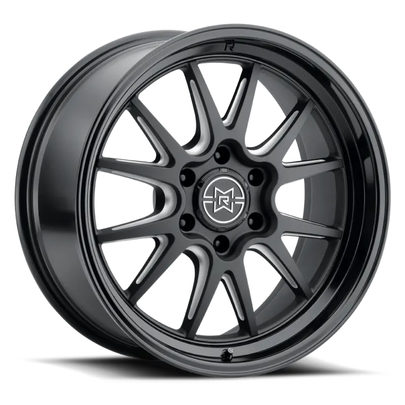 Method Raised Mr802 22X12 / 8X6.5 Bp / -40Mm Offset / 121.3Mm Bore - Double Black Milled Wheel 1