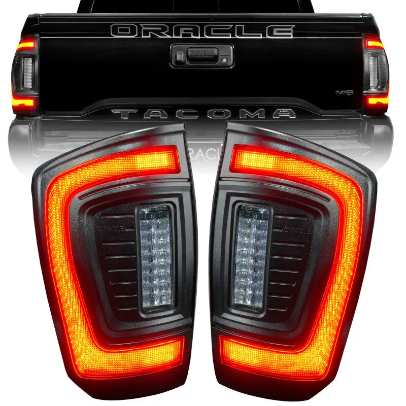 Oracle Lighting Black Series Flush-Mount Led Tail Lights For 2016–2023 Toyota Tacoma (Gen 3) 1