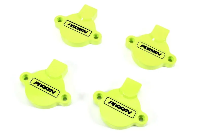 Perrin Cam Solenoid Cover For 2015–2022 Subaru Wrx – Neon Yellow Anodized Aluminum 1