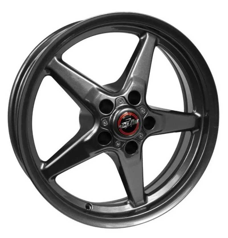 Race Star 92 Drag Star Aluminum Wheel – 17X4.5", 5X4.5" Bolt Circle, 1.75" Backspace, Metallic Gray 1