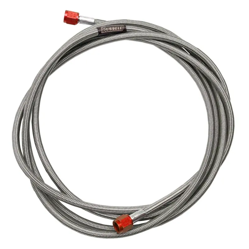 Russell Performance -3 An Pre-Made Fuel/Nitrous Line – 4-Foot Length, 90-Degree To Straight Fitting 1