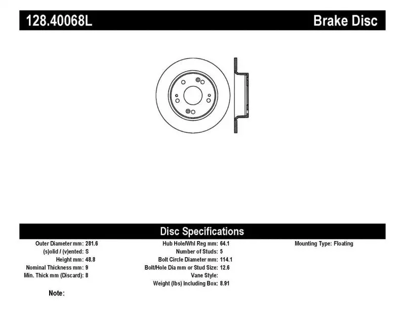Stoptech Drilled Sport Brake Rotors — Oe-Style Performance Replacement 1