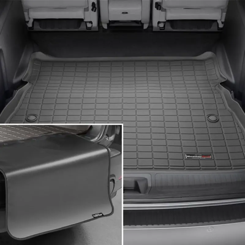 Weathertech Seatback Cargo Liner With Bumper Protector For 2019–2022 Jeep Cherokee – High-Cargo Configuration, Black 1